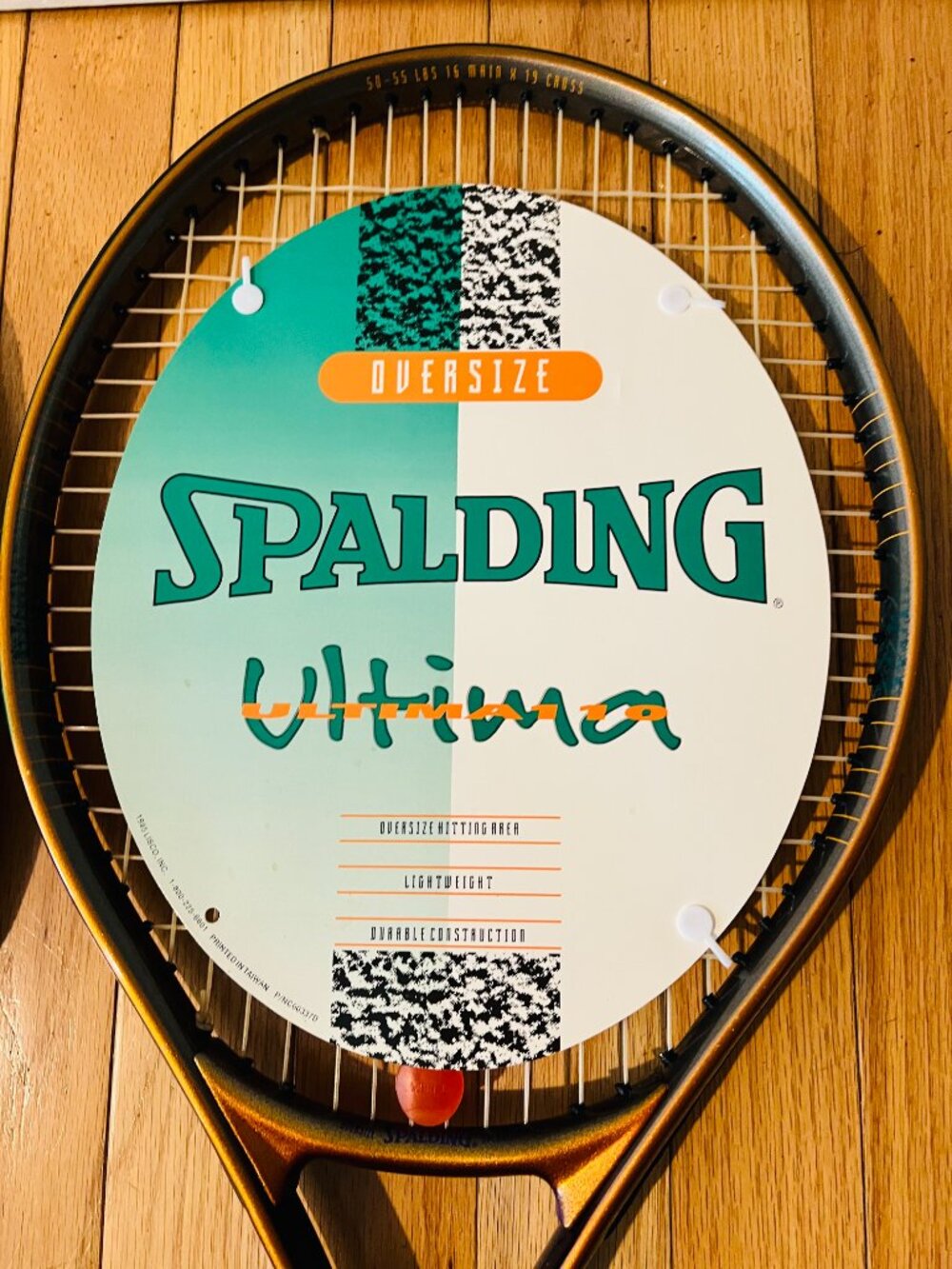 Vintage RARE New Dead Stock Spalding Tennis Racket and Case Bag - Picture 5 of 16